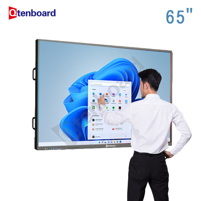 Qtenboard Wholesale New Feature 4k Android 65 75 Inch Touch Screen Smart Interactive Flat Panel For Classroom With Popular Price