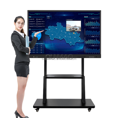 Beli Papan Tulis Digital Interaktif Qunmao 105 Inci Layar Sentuh Papan Tulis Interaktif Harga Papan Cerdas untuk Ruang Rapat online manufacture
