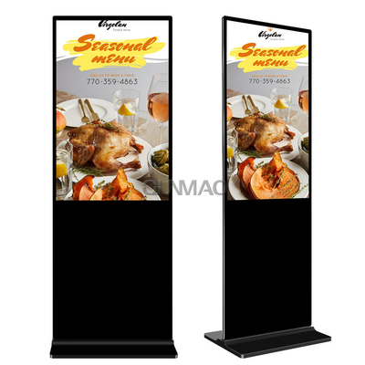 Beli Standing Indoor Advertising LCD Display Screen dengan High Quality Bank Digital Signage HD Media Display online manufacture