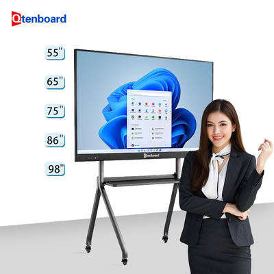 comprar Qtenboard preço de fábrica painel de tela sensível ao toque de 75 polegadas tudo em um quadro branco digital inteligente 75 polegadas quadro interativo para a escola online manufacture