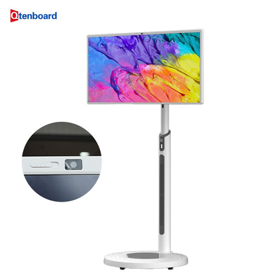 주문 Qtenboard 21.5 32인치 모바일 스마트 터치 스크린 스탠드 안드로이드 재충전 휴대용 TV 태블릿 online manufacture