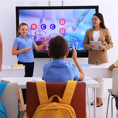 Mua Wholesale Popular Interactive 75 Inch Touch Screen Interact Multi Mouth 4k Interactive Flat Panel for Education online manufacture