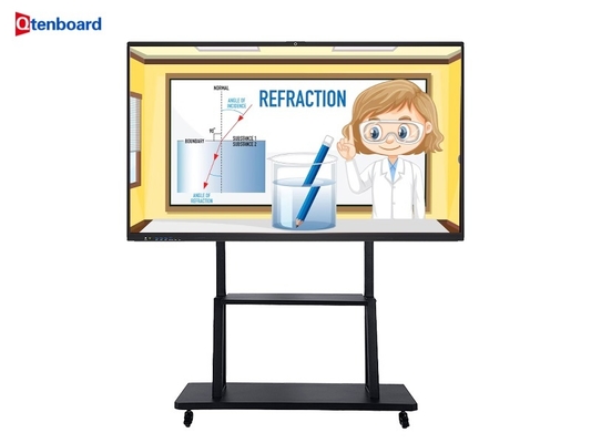 acheter Qtenboard Affichage 4K 65 75 86 pouces Écran tactile intelligent tableau blanc interactif avec 1 mm ODM anti-touch online manufacture