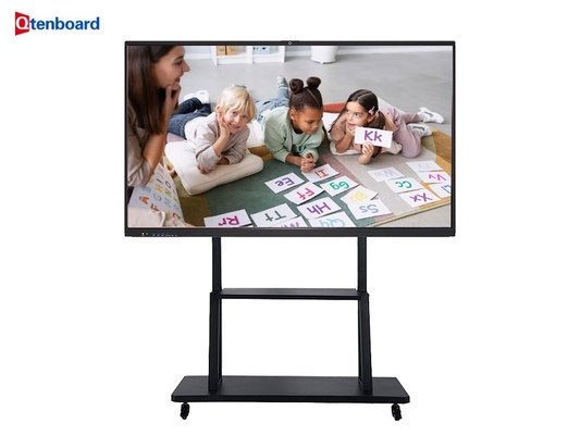 satın al Qtenboard High Quality 55 75 Inch 4k Smart Multi Touch Screen Electronic Interactive White Board 65 Inch For Uganda online manufacture
