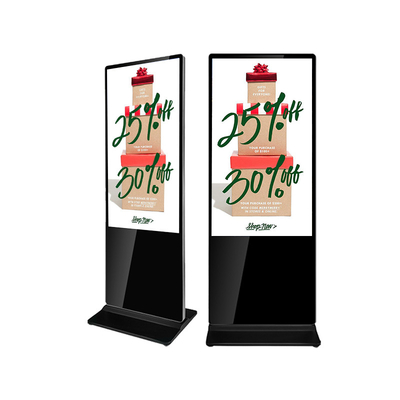 Podłoga stojąca 55-calowy przenośny LCD Reklama Hotelowa Digital Signage
