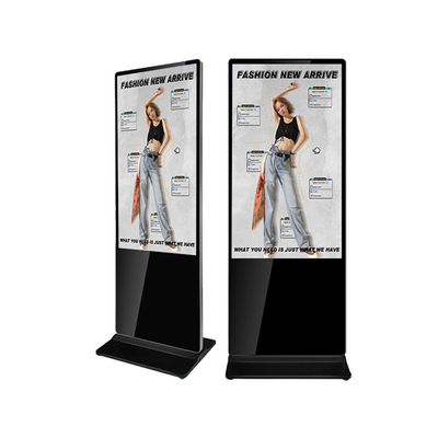 55-calowy wyświetlacz LCD w pomieszczeniu dotykowym Kiosk 1920x1080 2k Android Wyświetlacz podłogowy Standing Bank Digital Signage