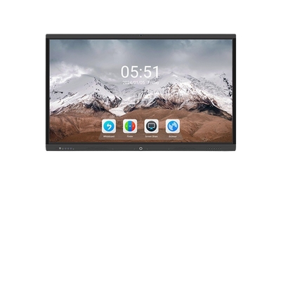 Qtenboard 75 Inch Dual System 40 Point Touch Screen Smart Interactive Whiteboard Flat Panel for School Classroom