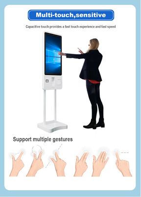 Qtenboard สต็อคมี โปรโมชั่นหน้าจอสัมผัสที่นิยม บริการตนเอง กาแฟอาหารเร็ว บิลการชําระเงิน สั่งซื้อ คิโอสก์ที่มีราคาที่นิยมในร้าน