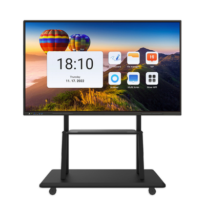 Meeting Smart Board 55 Inch 4mm Tempered Glass Interactive Display Panel With Free Accessories