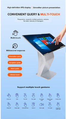 Qtenboard 55 65 Inch Touchscreen Android 14 Dual System Przenośny samoobsługa zamówienia Kiosk wyszukiwania w centrum handlowym Bank lotnisko