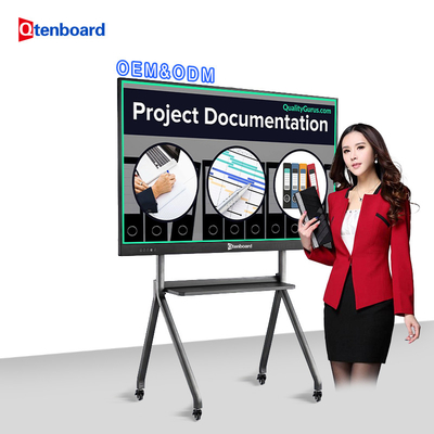 Portable Options 50 Point Touch 4K Ultra HD Interactive Digital Whiteboard