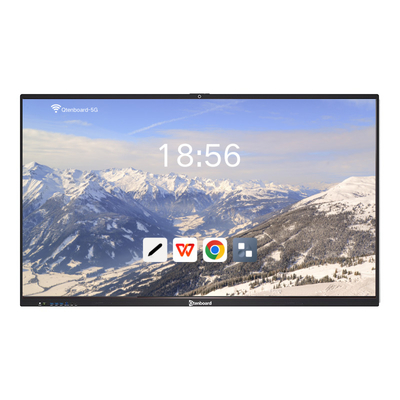 Anti Glare Glass Interactive Flat Panel Android 8+128G Win 10 11 40 Point Touch