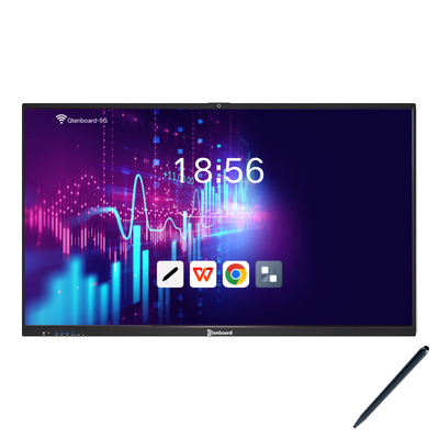 Qtenboard 55 65 75 86 100 110 Inch 4K Win 11 Interactive Smart Board For Conference