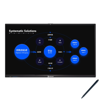 Qtenboard  Interactive Smart Board 55-110 Inch Pen Finger 40 Touch Point High Brightness
