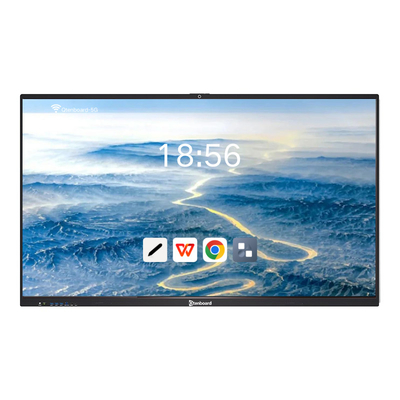 Qtenboard 75 นิ้ว Dual System Touch Screen บอร์ดสมาร์ทอินเตอร์เอ็กซ์เตอร์สําหรับโรงเรียน