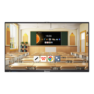 Qtenboard 55-110 Inch 4k Ultra Hd 40 Point Touchscreen Smart White Board For Classroom