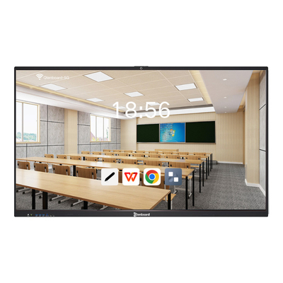 Qtenboard 65 Inch 40 Touch Android 14 Pen Finger Touch 4K Smart White Board