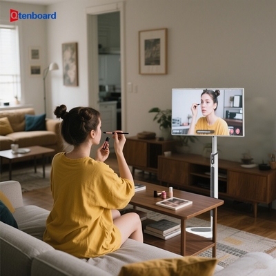 Qtenboard Nowa wersja 24 cali HD Smart TV WIFI Stand-By-Me z wbudowaną baterią