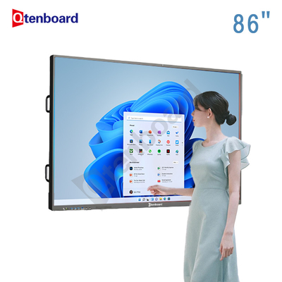 Qunmao Wholesale New Material 4k Andriod/Windows Multi Touch Scree Interactive Flat Panel Display 86 inch For Education