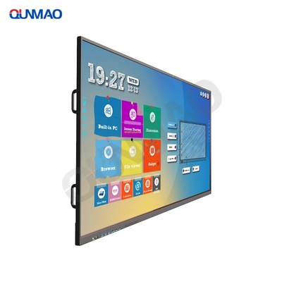 Qtenboard 86 นิ้ว 4K Interactive Board All-In-One LCD Touch Screen บอร์ดสีขาวสมาร์ท