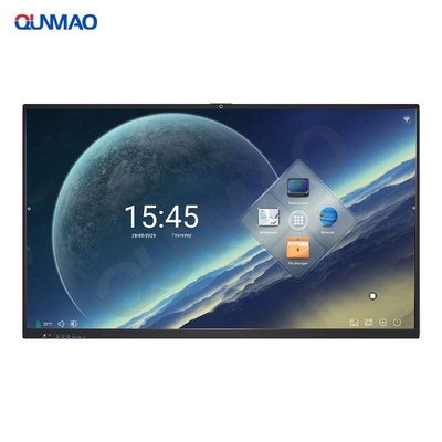Qtenboard Smart Meeting Board 75 86 นิ้ว พานิลสัมผัสปฏิสัมพันธ์สําหรับโรงเรียนการสอน