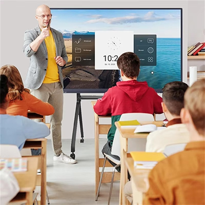 Qtenboard 98 105 110 Inch LCD Display 4K 20 Point Touch Screen Interactive Flat Panel