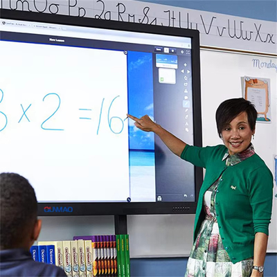 Qtenboard Digital Whiteboard 75 Inch Smart  Interactive Flat Panel for School Office