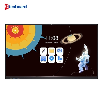 Qtenboard 75 Inch Touch Screen 4K LCD Writing Smart Board Whiteboard Learning Board