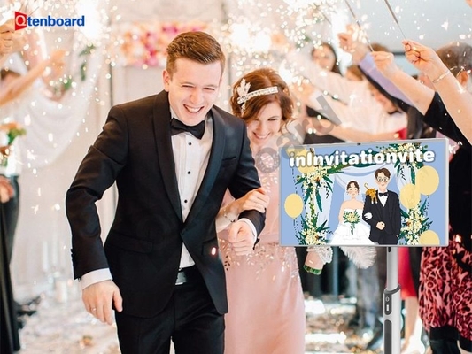Capture Cherished Moments: Qtenboard StandByMe TV - Your Wedding's Interactive Photo Hub