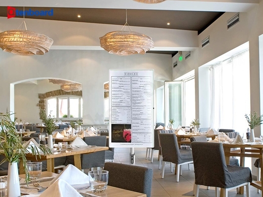 Transform Tables with Qtenboard Portable TV Tablet: Your Restaurant Menu Revolution