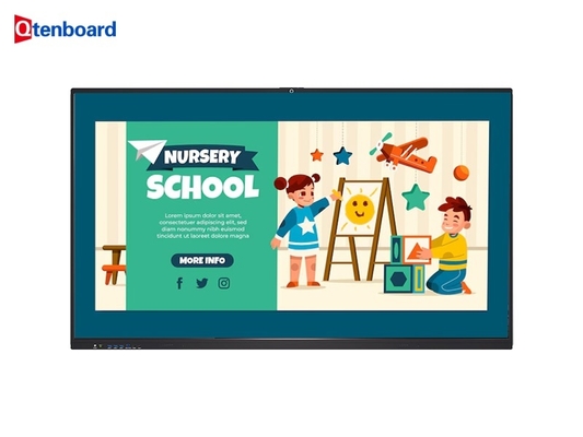 55-65 Inch Multi-Touch LCD Interactive Flat Panel for Education with USB HDMI and 4mm Tempered Glass
