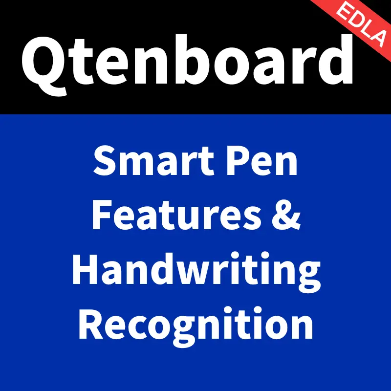 Qtenboard 9679 Chip Interactive Whiteboard – Smart Pen Features & Handwriting Recognition