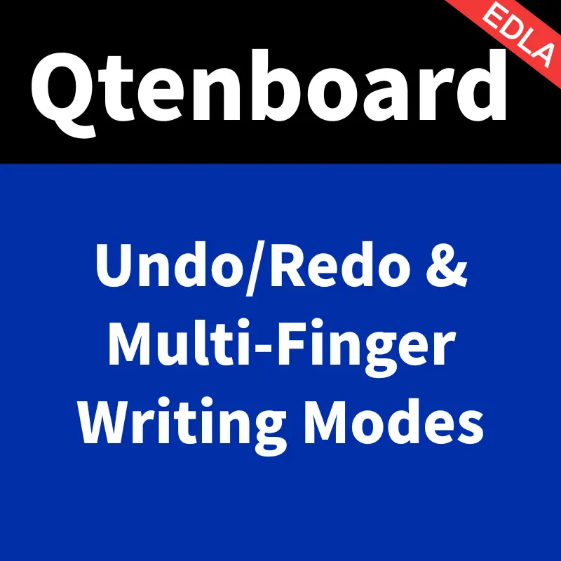 Qtenboard 9679 Chip Interactive Whiteboard – Undo/Redo & Multi-Finger Writing Modes