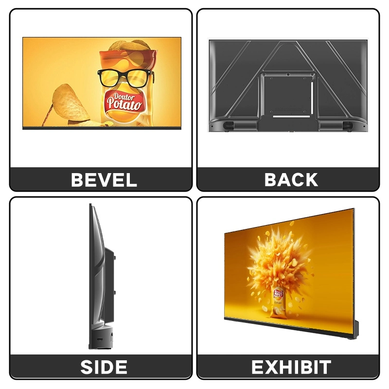 Four-view diagram of the digital menu board