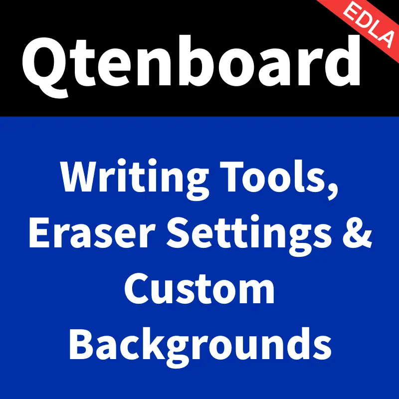 Qtenboard 9679 Chip Interactive Whiteboard – Writing Tools, Eraser Settings & Custom Backgrounds