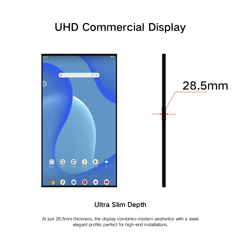 Ultra Slim Depth design digital signage