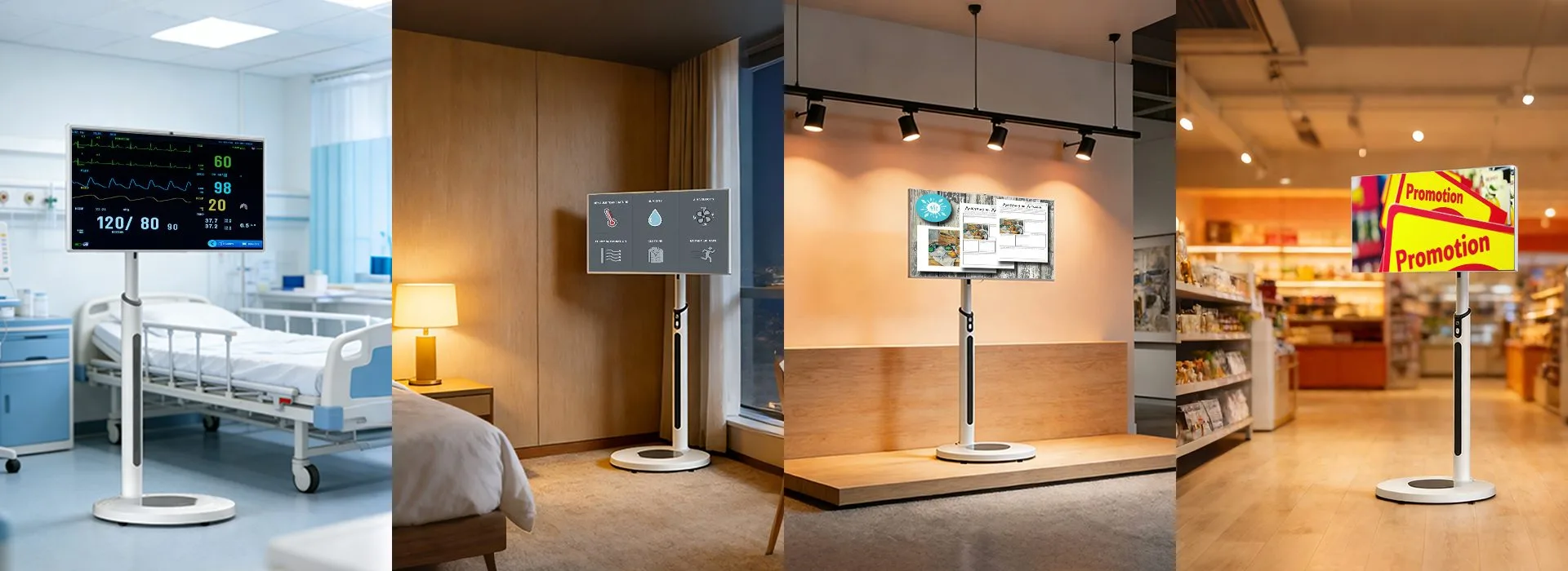 Portable Standby Smart TV - Cross-Industry Application Scenarios (Medical, Retail, Hotel, Exhibition)