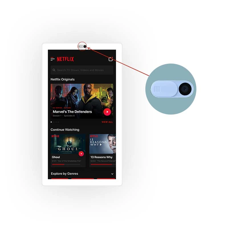 Qtenboard Physical Privacy Camera