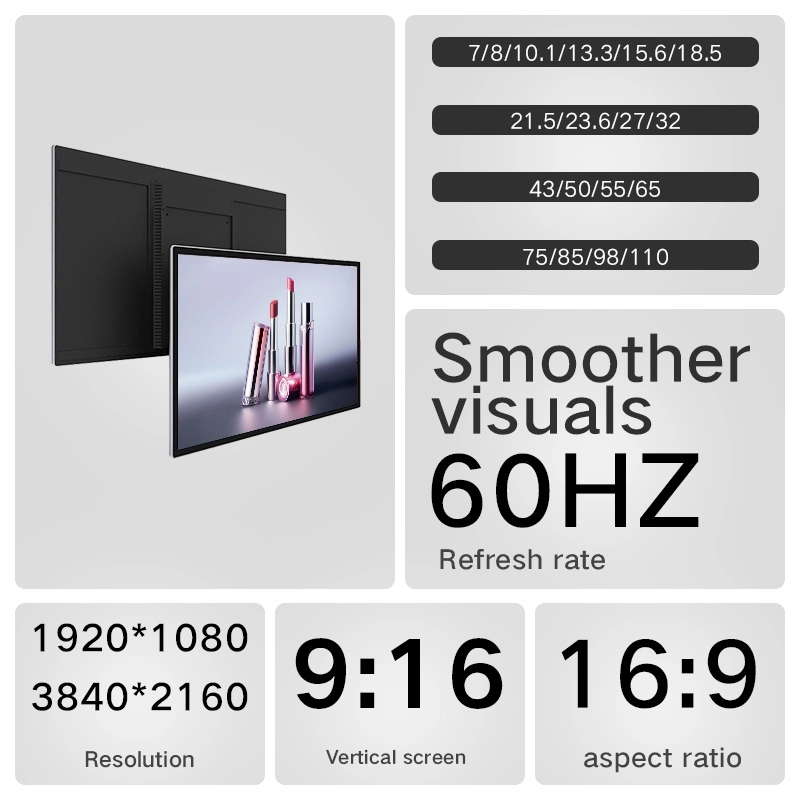 Wall mounted digital signage parameter
