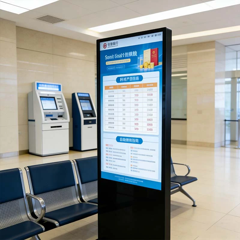 Qtenboard Display for Banks and Financial Institutions