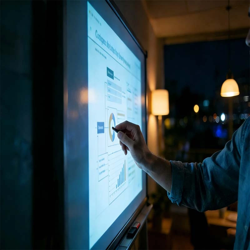 Warm Light & Low Blue Light in Interactive Flat Panels