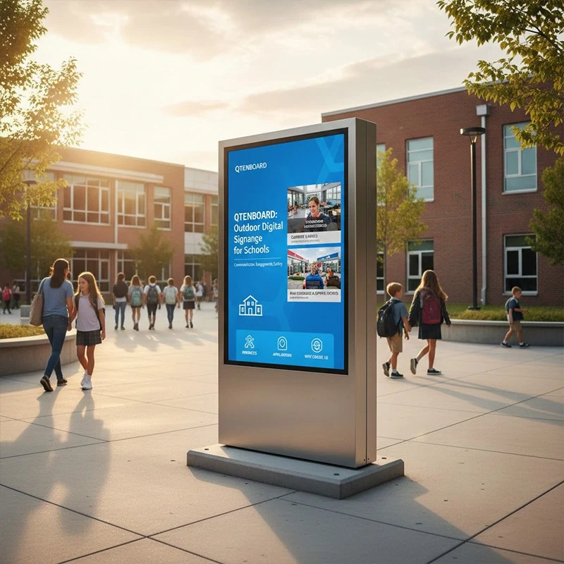 Outdoor Digital Signage for Schools: A Complete Guide with Qtenboard Solutions