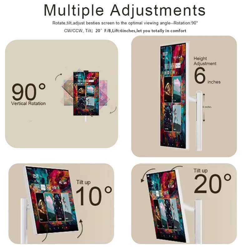 Qtenboard Adjustable Viewing Angles