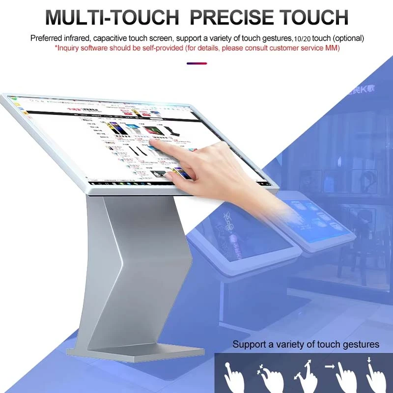 Qtenboard Floor-standing information wayfinding kiosk with touch screen