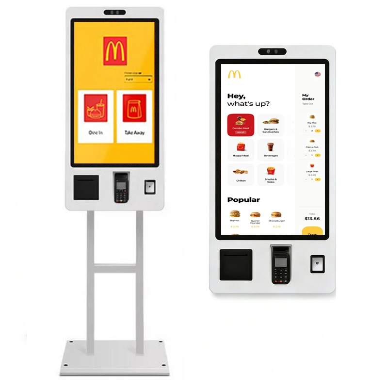 QR Code Scanner Payment Self-Ordering Ticketing Kiosk