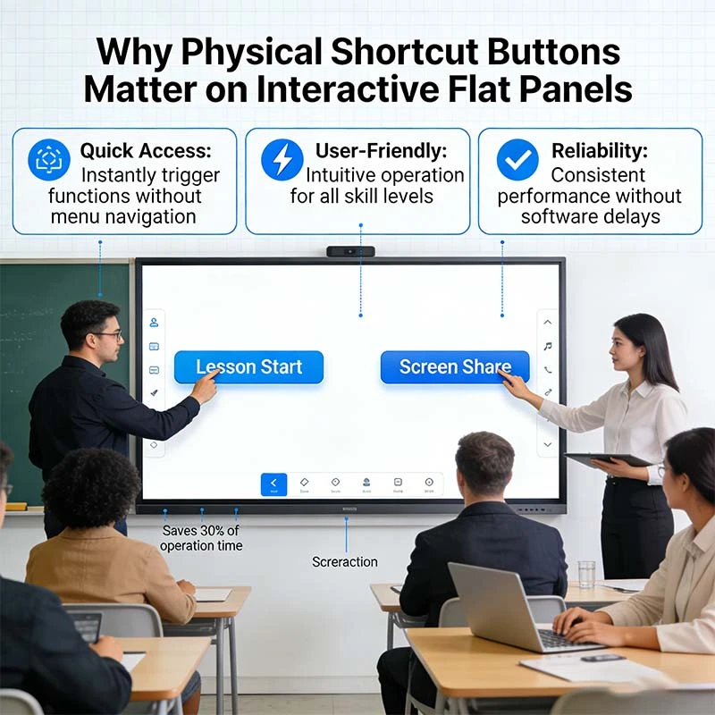 Why Physical Shortcut Buttons Matter on Interactive Flat Panels