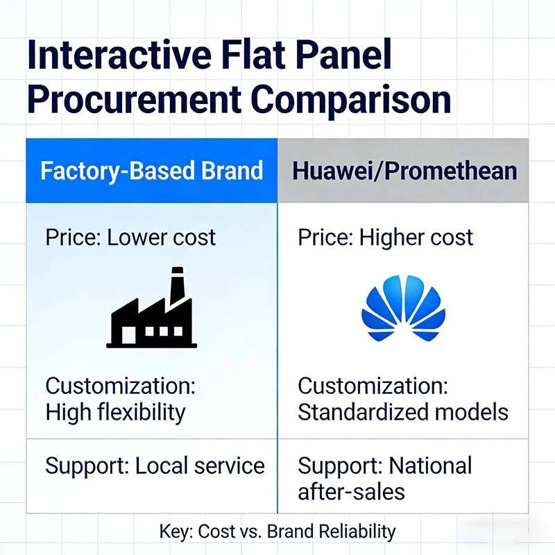 Interactive Flat Panel Procurement: Factory-Based Brand vs Huawei/Promethean