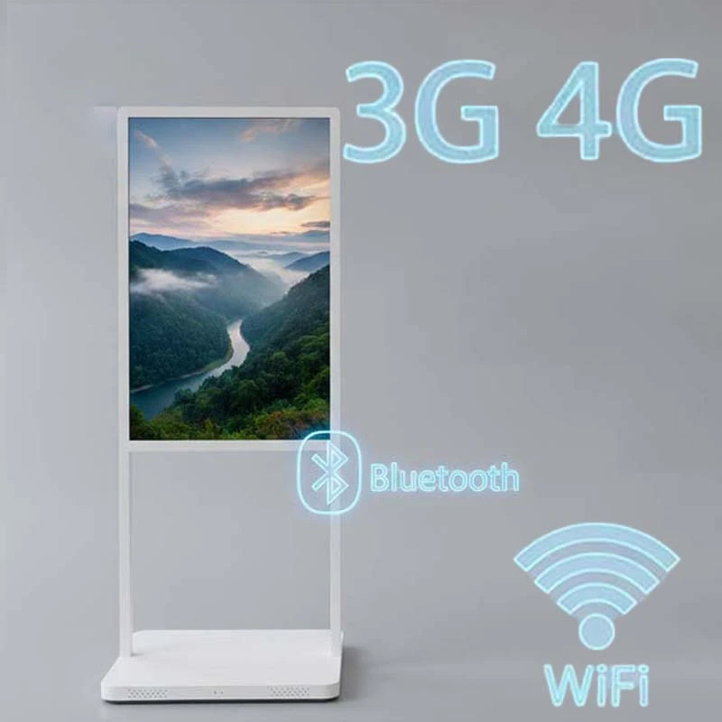 Multi-connectivity signage supporting 4G WiFi and Bluetooth for online management