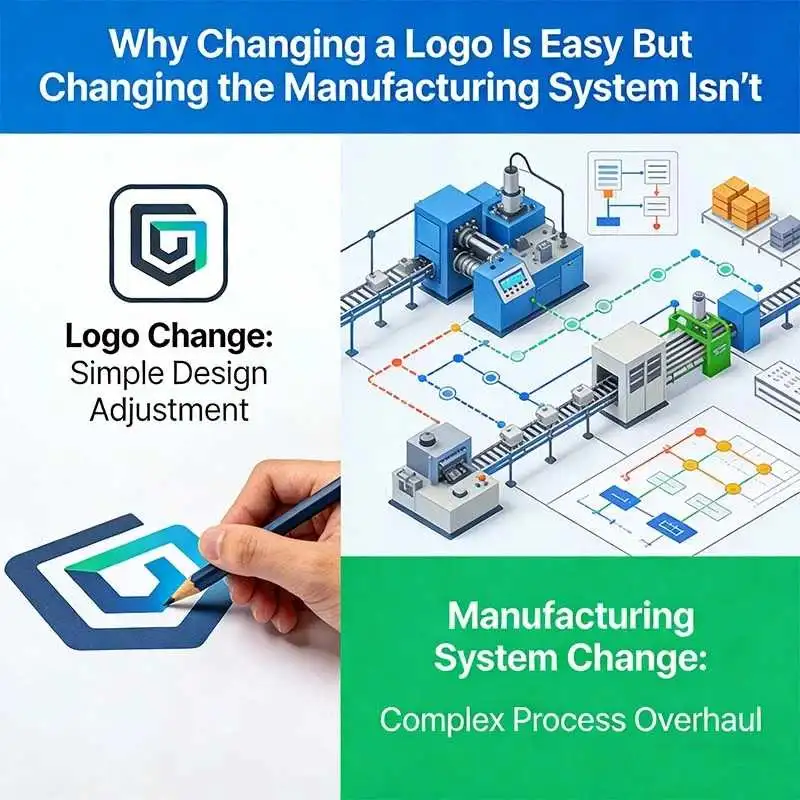 Why Changing a Logo Is Easy But Changing the Manufacturing System Isn’t
