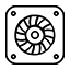 Heat dissipation icon
